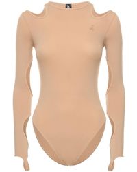 ANDREADAMO - Sculpting Jersey Cutout Bodysuit - Lyst