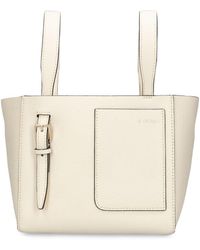 Valextra - Mini Bucket Leather Top Handle Bag - Lyst