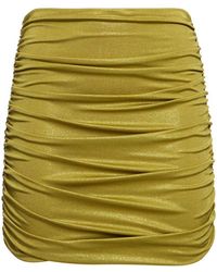 PATBO - Metallic Jersey Mini Skirt - Lyst