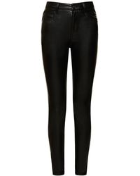 Ermanno Scervino - Faux Leather High Rise Straight Pants - Lyst