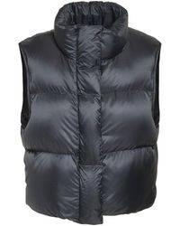 Max Mara Crop Nylon Down Vest - Blue