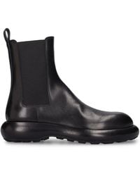 Jil Sander - Leather Chelsea Boots - Lyst