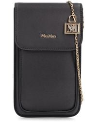 Max Mara - Logo Leather Phone Case - Lyst