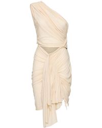 Rick Owens - Fog Asymmetric Draped Dress - Lyst
