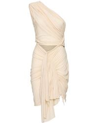 Rick Owens - Fog Asymmetric Draped Dress - Lyst