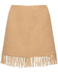 THE GARMENT - Minifalda de lana con flecos - Lyst