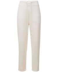 Damen Bekleidung Hosen und Chinos Capri Hosen und cropped Hosen Les Tien Kaschmir Loungewear-hose Aus Kaschmir in Weiß 