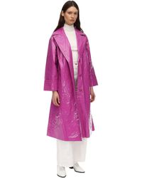 Stand Studio Trench De Nylon - Morado