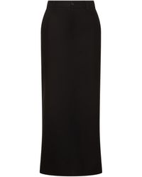 Wardrobe NYC - Cotton Drill Maxi Column Skirt - Lyst