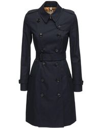 Burberry Mid-length Chelsea Heritage Trench Coat - Blue