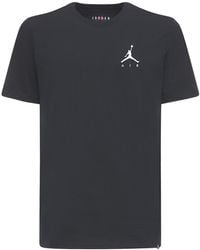 Nike Camiseta "jumpman Air" De Algodón - Negro