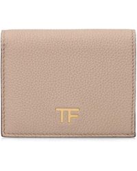 Tom Ford - Logo Leather Combat Zip Wallet - Lyst