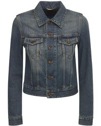 Saint Laurent Jean and denim jackets for Women | Online Sale up to 53% off  | Lyst