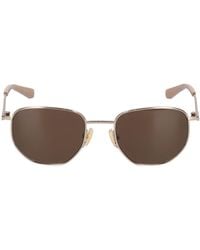 Bottega Veneta - Bv1301s Metal Sunglasses - Lyst
