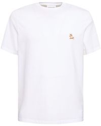 Maison Kitsuné - T-shirt regular avec patch renard chillax - Lyst