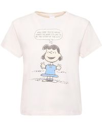 RE/DONE - Lucy Cute Classic Cotton T-shirt - Lyst