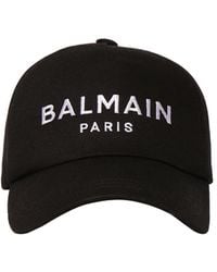 Balmain - Cappello Da Baseball Con Ricamo - Lyst
