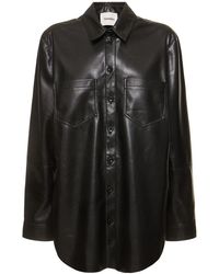 Nanushka - Giana Faux Leather Overshirt - Lyst