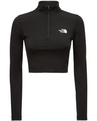The North Face Mountain Essentials Cropped Tech Zip Top - Black