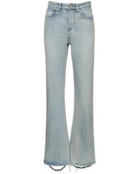 Balenciaga - Jeans bootcut in denim di cotone - Lyst