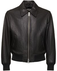 Ami Paris - レザージップジャケット - Lyst