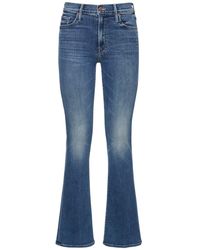 Mother - The Outsider Sneak Mid Rise Cotton Jeans - Lyst