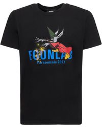 Egonlab - T-shirt en jersey de coton fantasia - Lyst