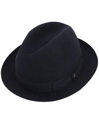 Borsalino Hut Aus Fellfilz "marengo" - Blau