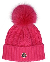 Moncler - Cappello in lana e cashmere tricot - Lyst