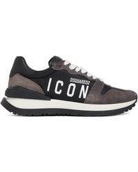 DSquared² - Icon Tech & Leather Sneakers - Lyst