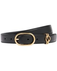 Gucci - 25Mm Round Interlocking G Leather Belt - Lyst