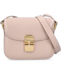 A.P.C. - Mini Grace Smooth Leather Bag - Lyst