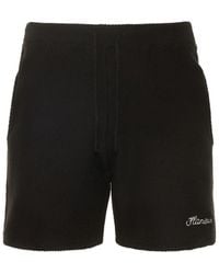 flâneur - Cotton Blend Knitted Shorts - Lyst