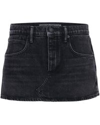 Alexander Wang Jacke Aus Baumwolldenim - Schwarz