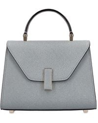 Valextra - Micro Iside Grain Leather Top Handle Bag - Lyst