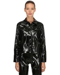 Calvin Klein Giacca In Vinile - Nero