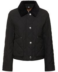Burberry - Quilted Cropped Barn Jacket - Lyst