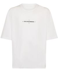 Dolce & Gabbana - オーバーサイズコットンジャージーtシャツ - Lyst