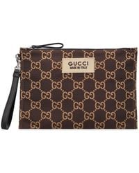 Gucci - Busta in nylon ripstop gg - Lyst
