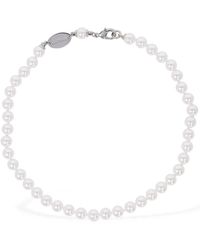 DSquared² - Faux Pearl Chain Collar Necklace - Lyst