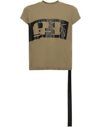 Rick Owens - Logo Printed Cotton Jersey T-shirt - Lyst