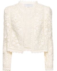 Giambattista Valli - Flower Macramé Cotton Jacket - Lyst