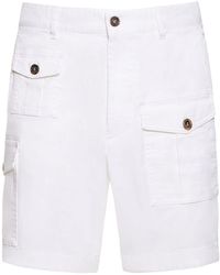 DSquared² - Sexy Cargo Stretch Cotton Shorts - Lyst