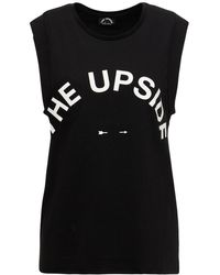 The Upside - Muscle Logo Cotton Tank Top - Lyst