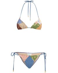 Zimmermann - Damen Mini-Triangle-Bikini Aus Baumwolle „Lucky“ - Lyst