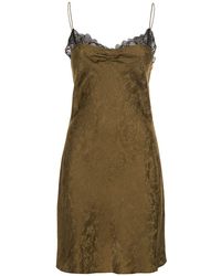 THE GARMENT - Toulouse Silk & Lace Midi Dress - Lyst