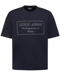Giorgio Armani - Logo Jersey T-Shirt - Lyst