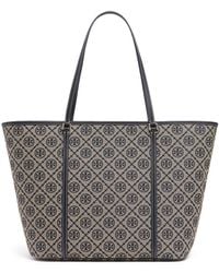 Tory Burch - Damen Canvas-Tote Mit T-Monogramm - Lyst