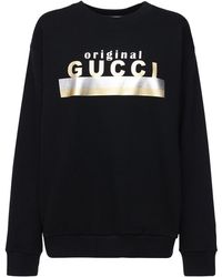 Gucci Sweatshirt aus Baumwolle - Schwarz