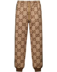 Gucci - Jumbo GG Track Bottom With Web - Lyst